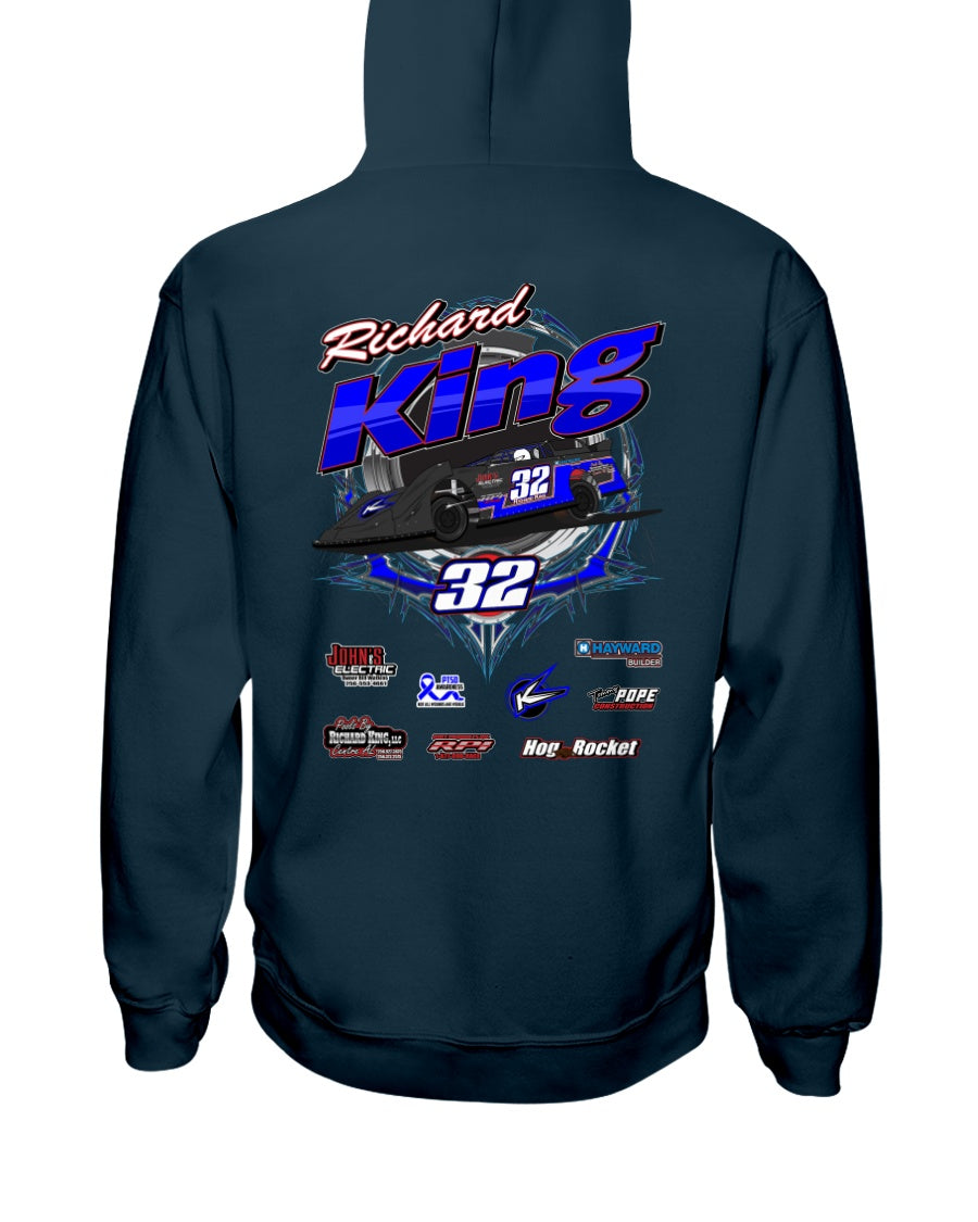 Richard King 2020 Hoodie - Red Bomb Graphics - Custom Dirt Racing Shirts