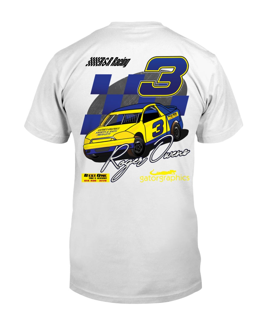 Roger Owens 2020 - Red Bomb Graphics - Custom Dirt Racing Shirts