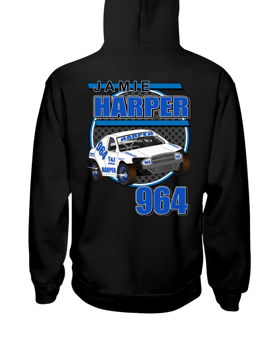 Jamie Harper 2020 Hoodie - Red Bomb Graphics - Custom Dirt Racing Shirts