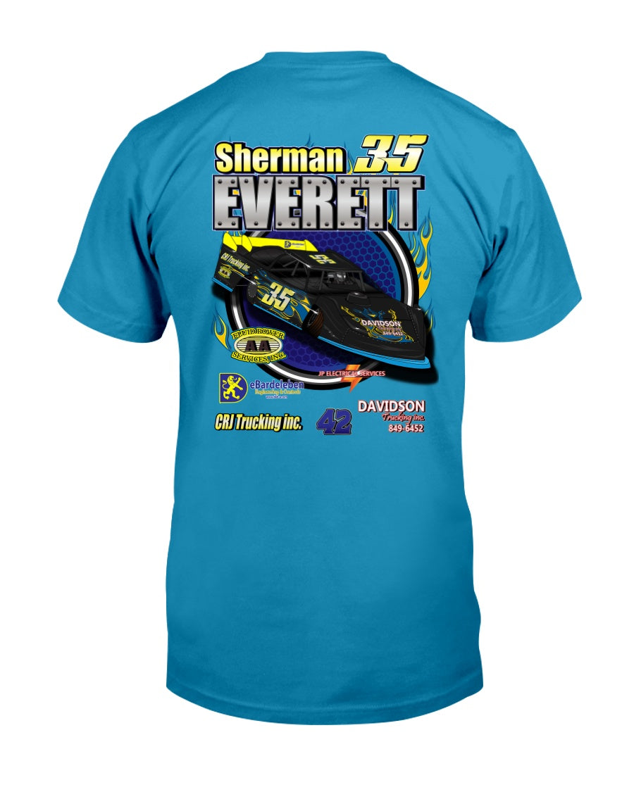 Sherman Everett 2020 - Red Bomb Graphics - Custom Dirt Racing Shirts