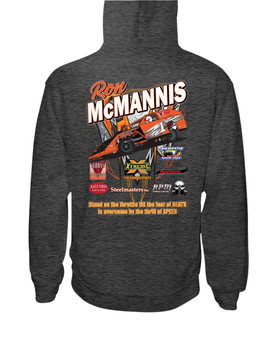 Ron McMannis 2020 Hoodie - Red Bomb Graphics - Custom Dirt Racing Shirts