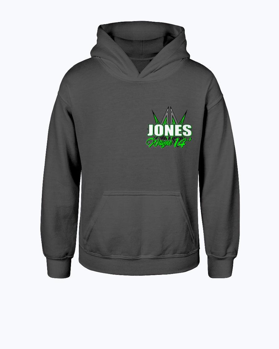 Wayne Jones 2020 Youth Hoodie - Red Bomb Graphics - Custom Dirt Racing Shirts