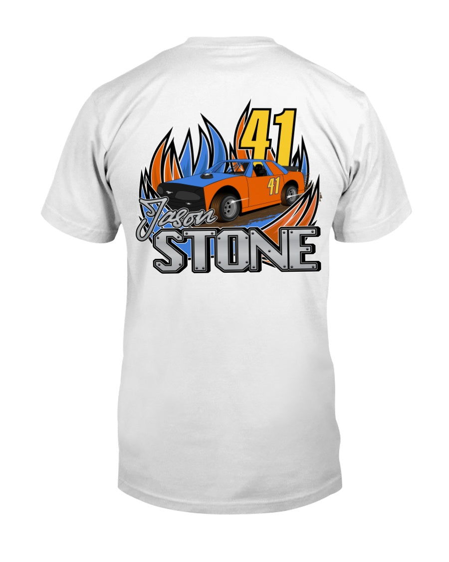 Jason Stone 2020 - Red Bomb Graphics - Custom Dirt Racing Shirts