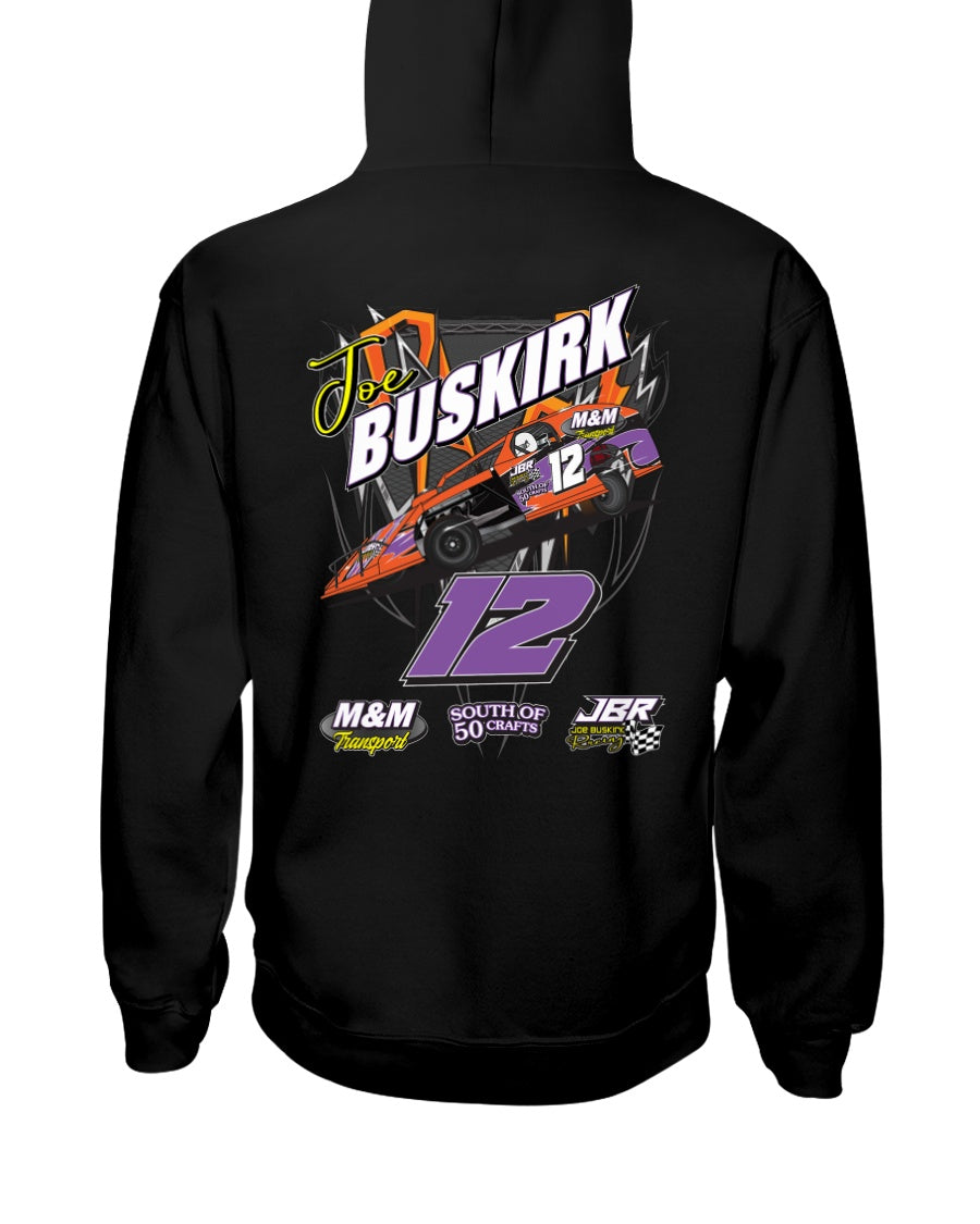 Joe Buskirk 2020 Hoodie - Red Bomb Graphics - Custom Dirt Racing Shirts