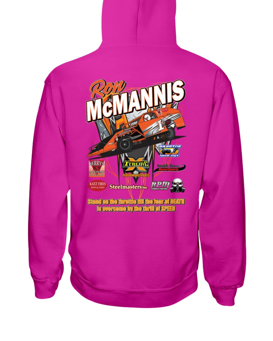 Ron McMannis 2020 Hoodie - Red Bomb Graphics - Custom Dirt Racing Shirts