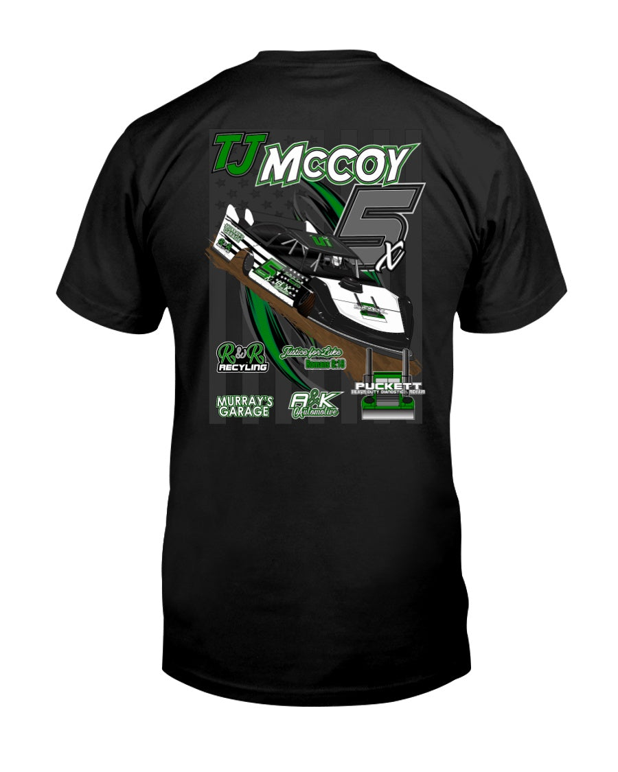 TJ McCoy 2020 - Red Bomb Graphics - Custom Dirt Racing Shirts