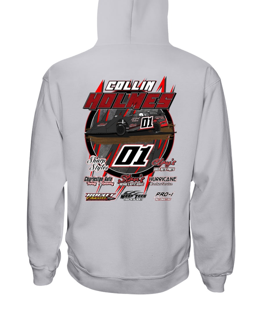 Collin Holmes 2020 Hoodie - Red Bomb Graphics - Custom Dirt Racing Shirts