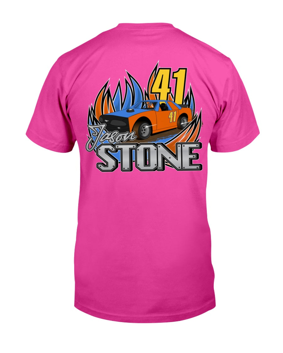 Jason Stone 2020 - Red Bomb Graphics - Custom Dirt Racing Shirts