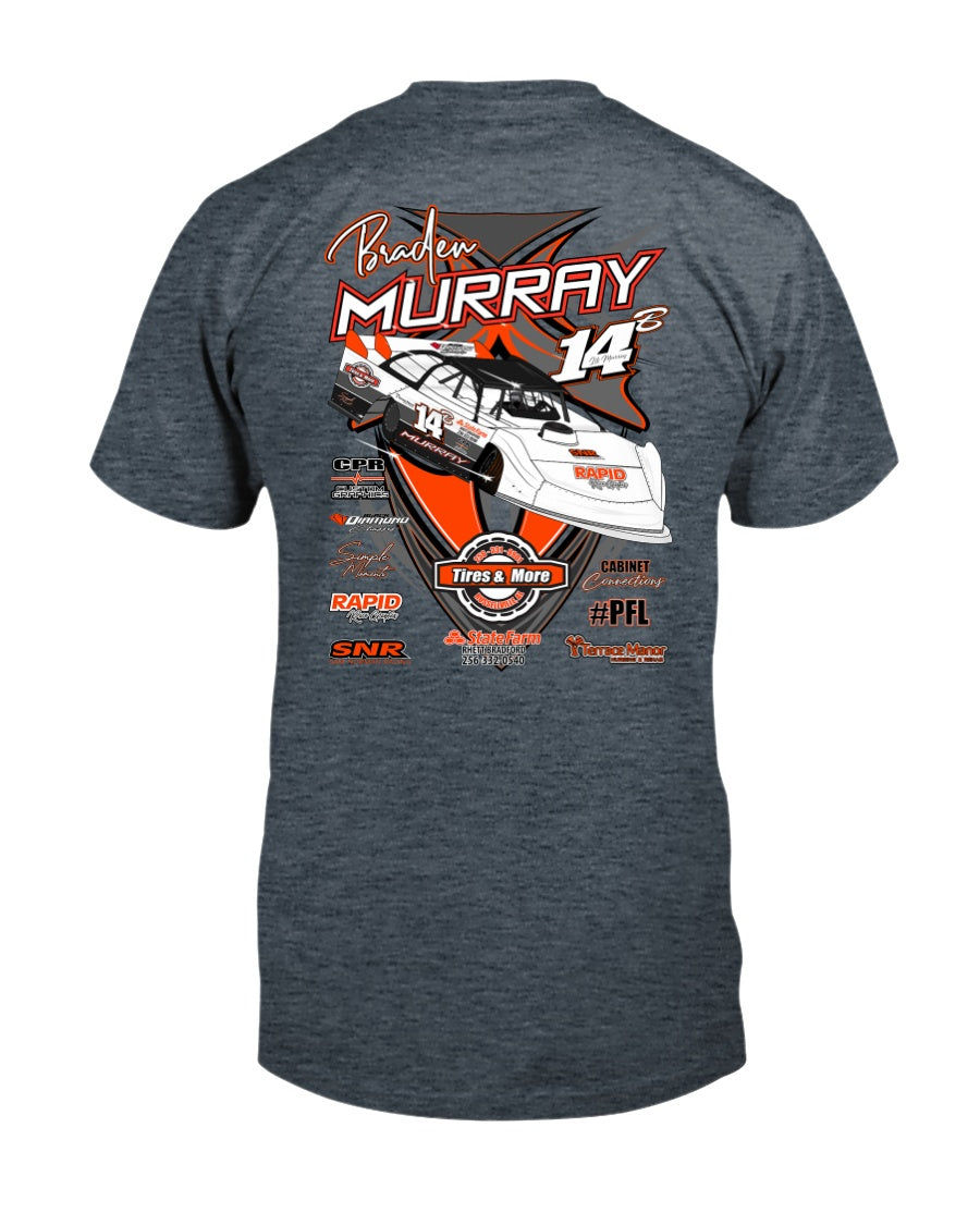 Braden Murray 2020 - Red Bomb Graphics - Custom Dirt Racing Shirts