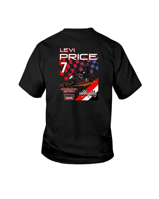 Levi Price 2020 Youth - Red Bomb Graphics - Custom Dirt Racing Shirts