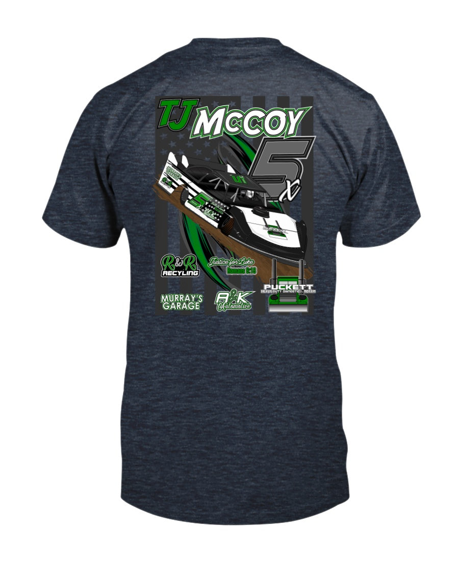 TJ McCoy 2020 - Red Bomb Graphics - Custom Dirt Racing Shirts