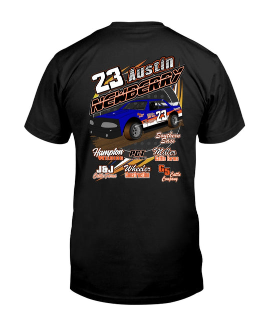Austin Newberry 2020 - Red Bomb Graphics - Custom Dirt Racing Shirts