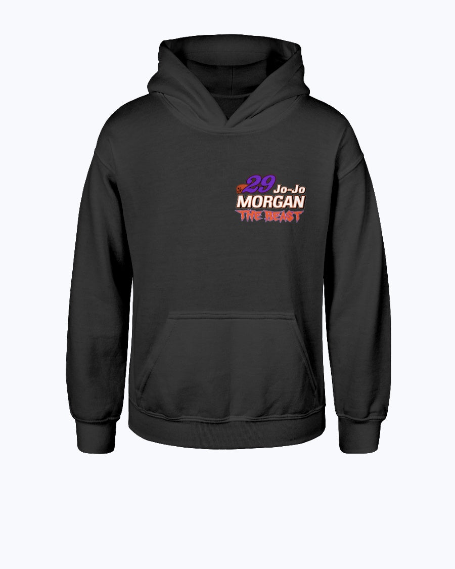 Jo-Jo Morgan 2020 Youth Hoodie - Red Bomb Graphics - Custom Dirt Racing Shirts