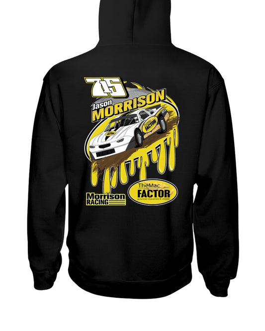 Jason Morrison 2020 Hoodie - Red Bomb Graphics - Custom Dirt Racing Shirts