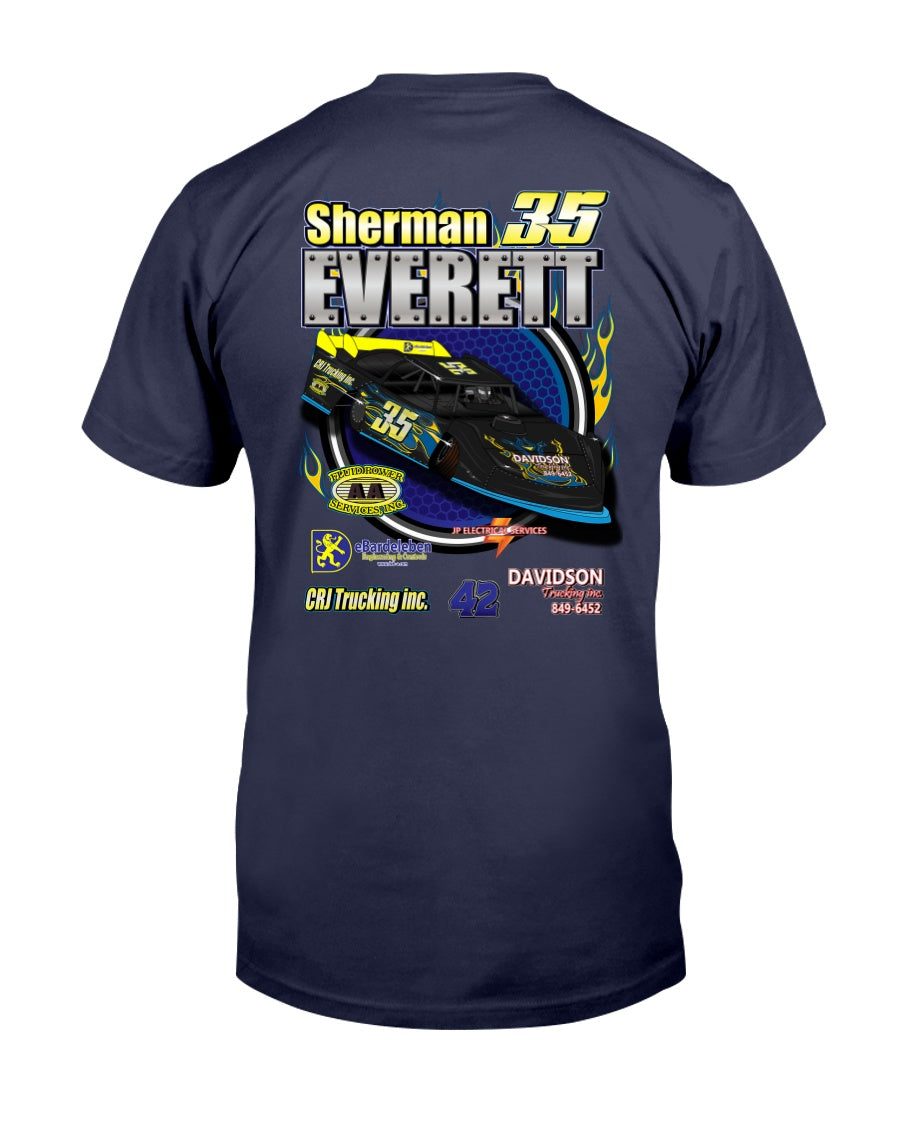 Sherman Everett 2020 - Red Bomb Graphics - Custom Dirt Racing Shirts