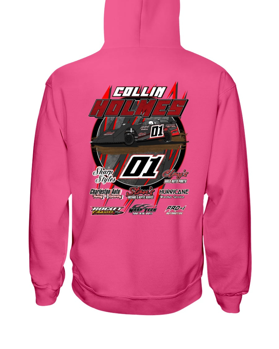 Collin Holmes 2020 Hoodie - Red Bomb Graphics - Custom Dirt Racing Shirts