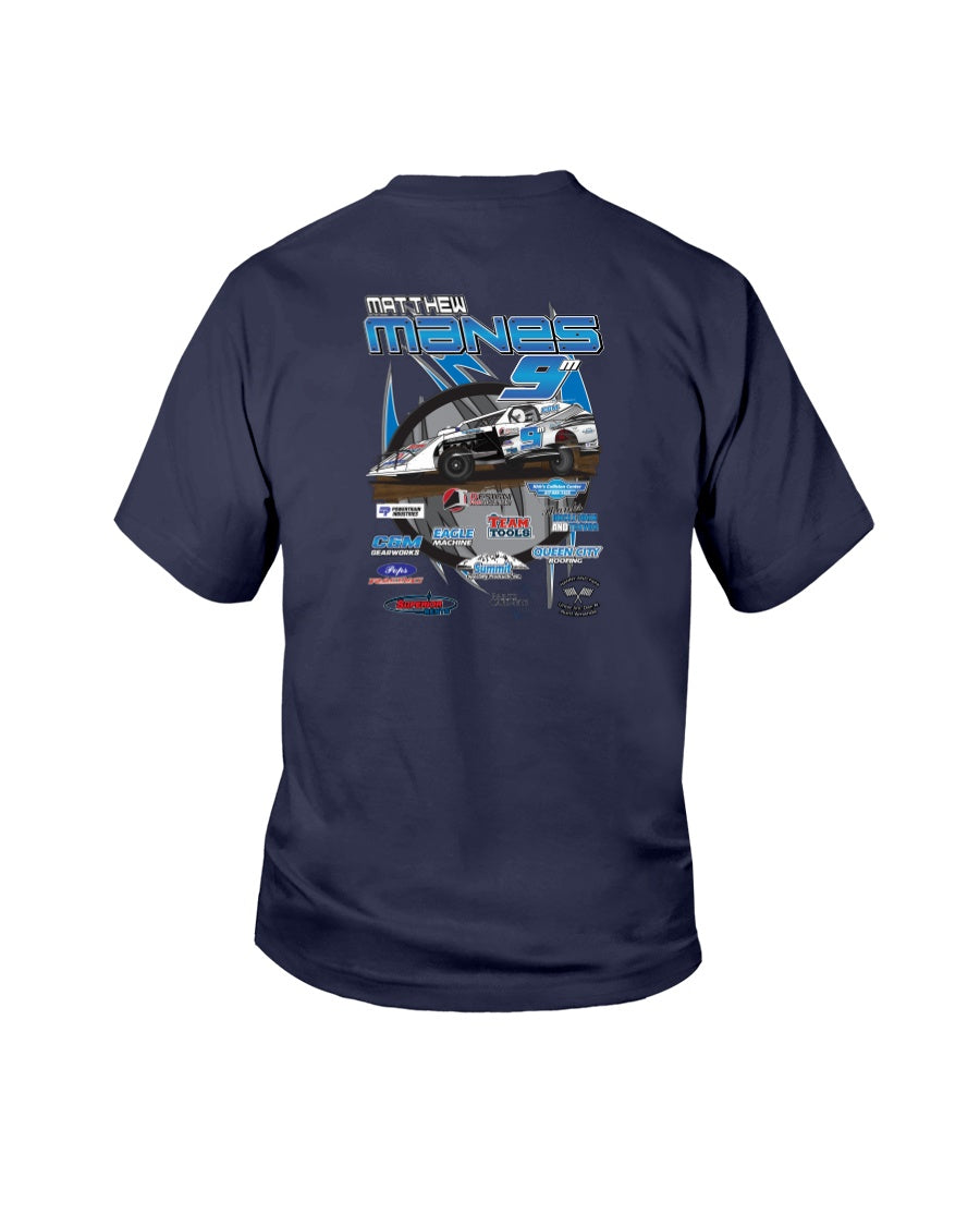 Mathew Manes Youth T-Shirt - Red Bomb Graphics - Custom Dirt Racing Shirts