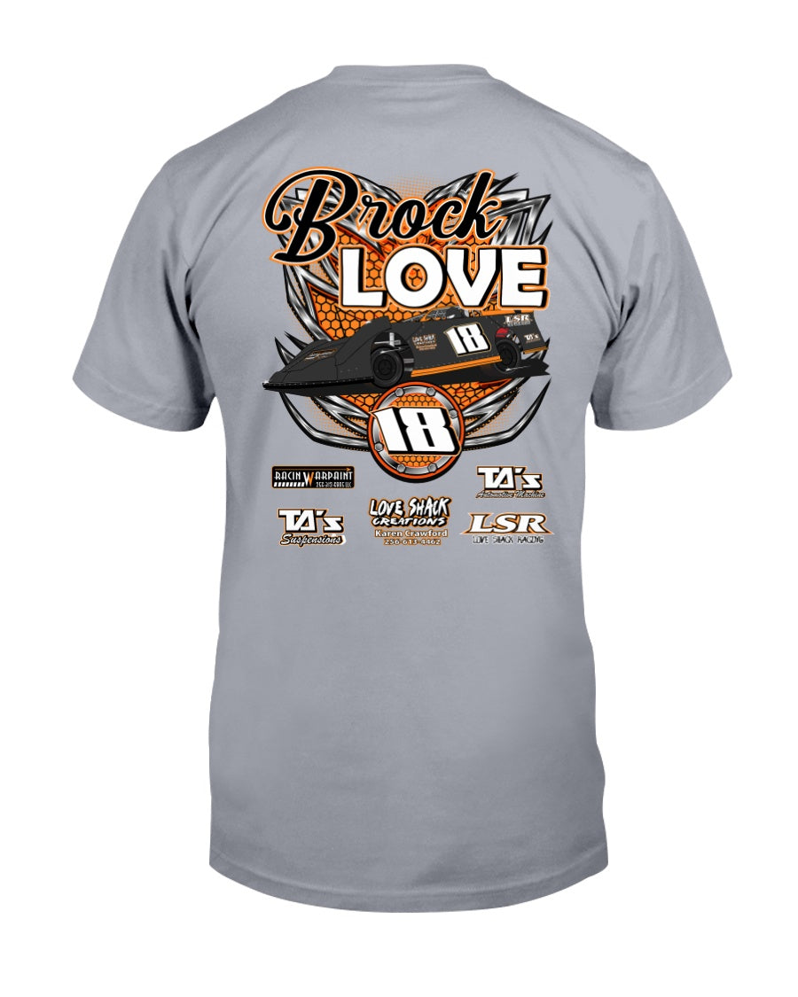 Brock Love 2020 - Red Bomb Graphics - Custom Dirt Racing Shirts