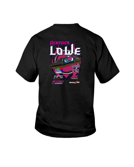 Heather Lowe Youth - Red Bomb Graphics - Custom Dirt Racing Shirts