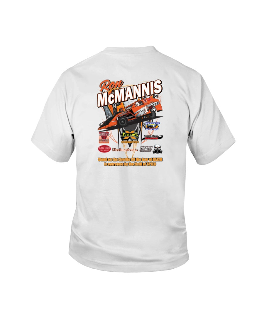 Ron McMannis 2020 Youth - Red Bomb Graphics - Custom Dirt Racing Shirts