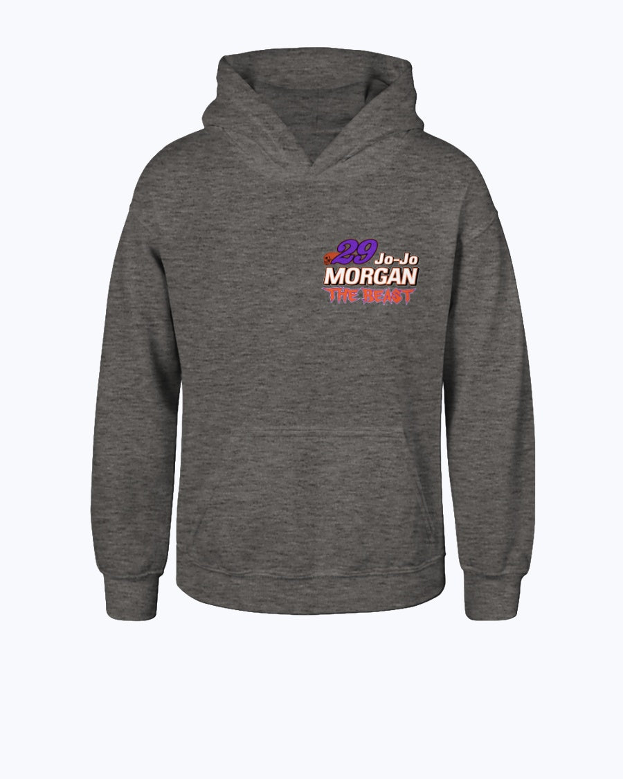 Jo-Jo Morgan 2020 Youth Hoodie - Red Bomb Graphics - Custom Dirt Racing Shirts