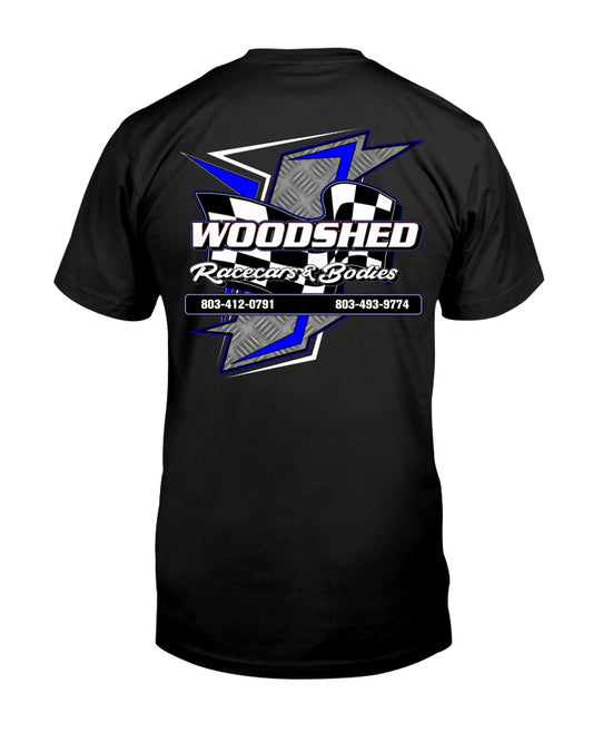 Woodshed Racecars 2020 - Red Bomb Graphics - Custom Dirt Racing Shirts