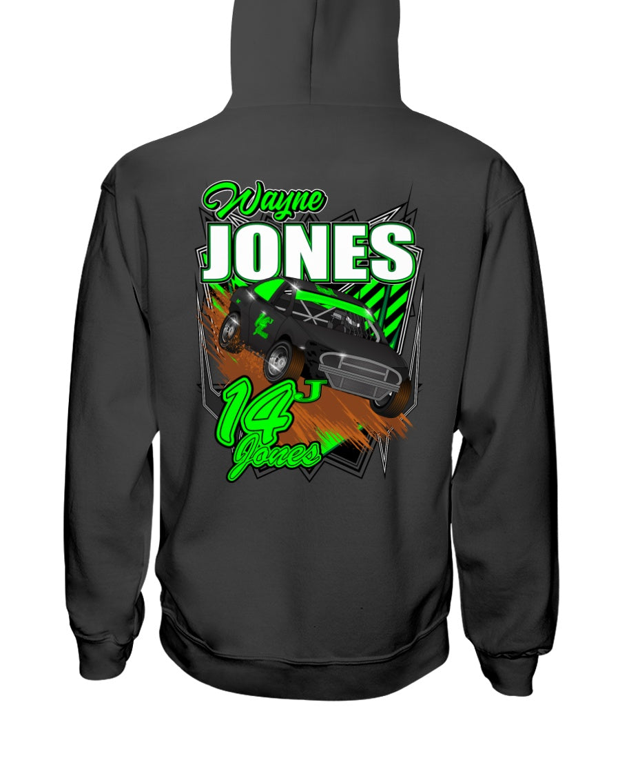 Wayne Jones 2020 Hoodie - Red Bomb Graphics - Custom Dirt Racing Shirts