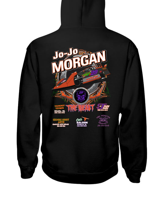 Jo-Jo Morgan 2020 Hoodie - Red Bomb Graphics - Custom Dirt Racing Shirts