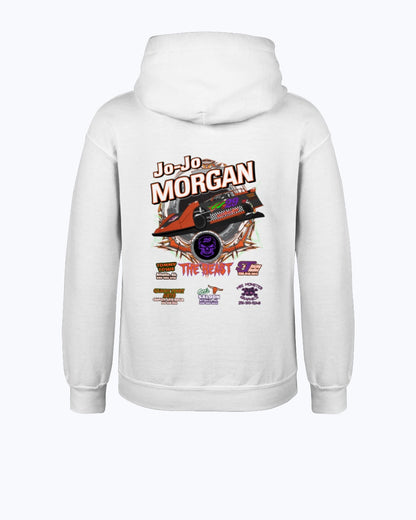 Jo-Jo Morgan 2020 Youth Hoodie - Red Bomb Graphics - Custom Dirt Racing Shirts