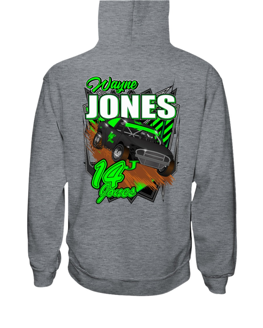 Wayne Jones 2020 Hoodie - Red Bomb Graphics - Custom Dirt Racing Shirts