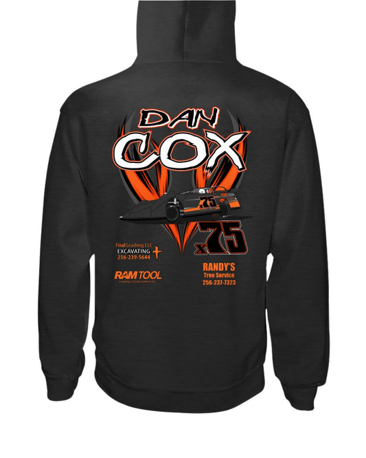 Dan Cox 2020 Hoodie - Red Bomb Graphics - Custom Dirt Racing Shirts