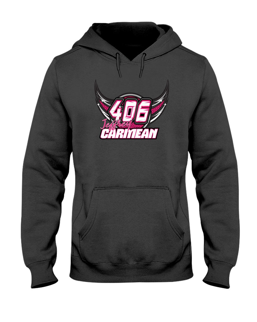 Jeffrey Carmean 2020 #2 Hoodie - Red Bomb Graphics - Custom Dirt Racing Shirts