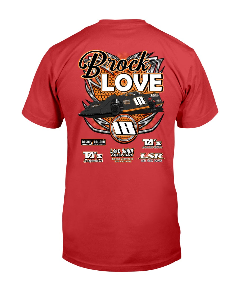 Brock Love 2020 - Red Bomb Graphics - Custom Dirt Racing Shirts