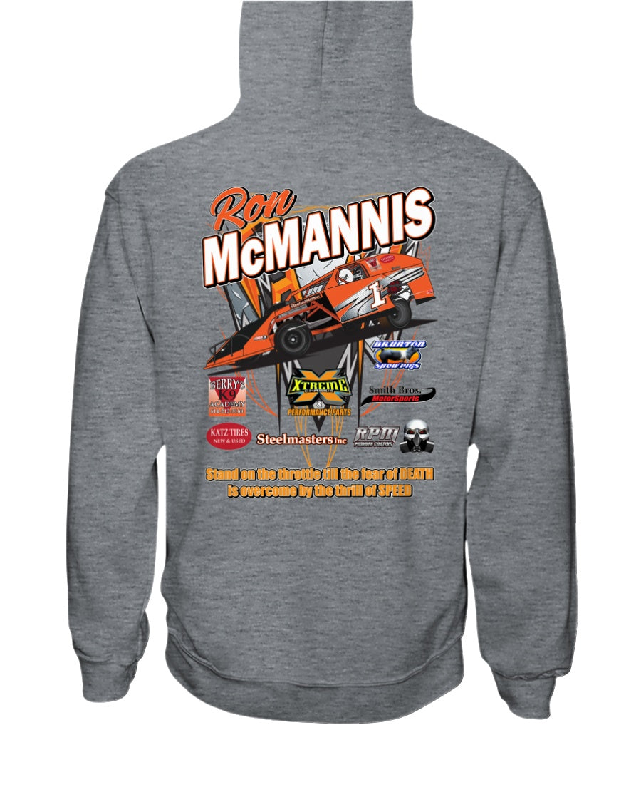 Ron McMannis 2020 Hoodie - Red Bomb Graphics - Custom Dirt Racing Shirts