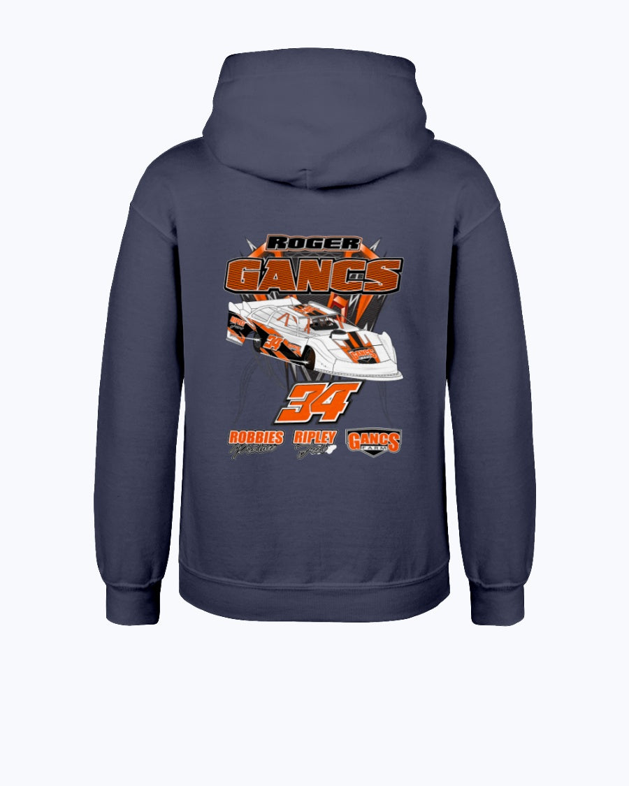 Roger Gancs 2020 Youth Hoodie - Red Bomb Graphics - Custom Dirt Racing Shirts