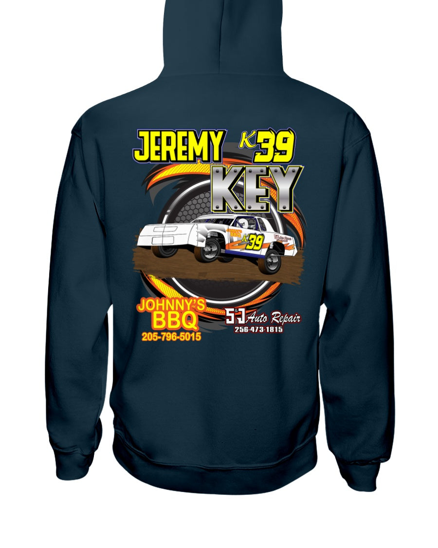 Jeremy Key Hoodie - Red Bomb Graphics - Custom Dirt Racing Shirts