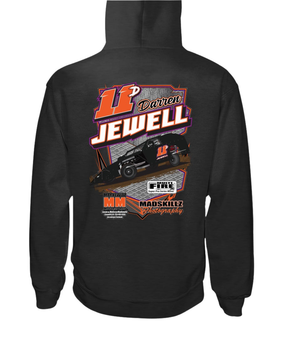 Darren Jewell 200 Hoodie - Red Bomb Graphics - Custom Dirt Racing Shirts