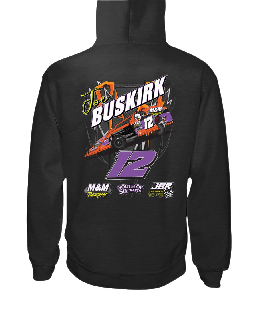 Joe Buskirk 2020 Hoodie - Red Bomb Graphics - Custom Dirt Racing Shirts