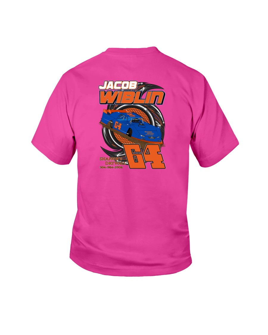 Jacob Wiblin 2020 Youth - Red Bomb Graphics - Custom Dirt Racing Shirts