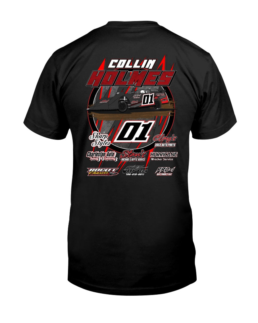 Collin Holmes 2020 - Red Bomb Graphics - Custom Dirt Racing Shirts