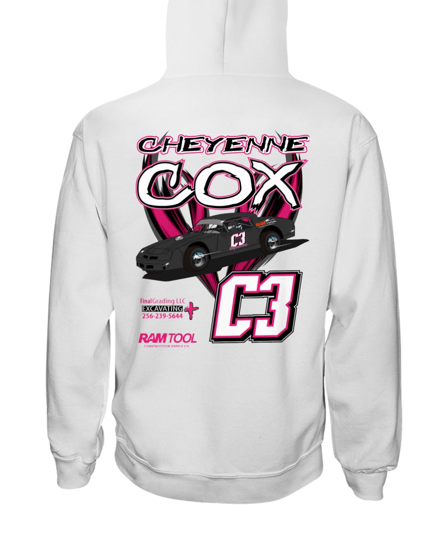 Cheyenne Cox 2020 Hoodie - Red Bomb Graphics - Custom Dirt Racing Shirts