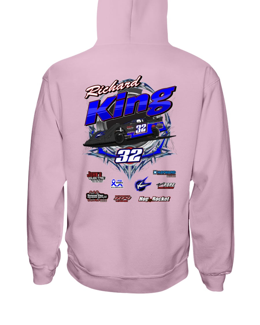 Richard King 2020 Hoodie - Red Bomb Graphics - Custom Dirt Racing Shirts