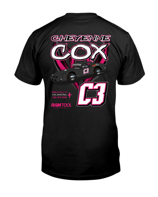 Cheyenne Cox 2020 - Red Bomb Graphics - Custom Dirt Racing Shirts