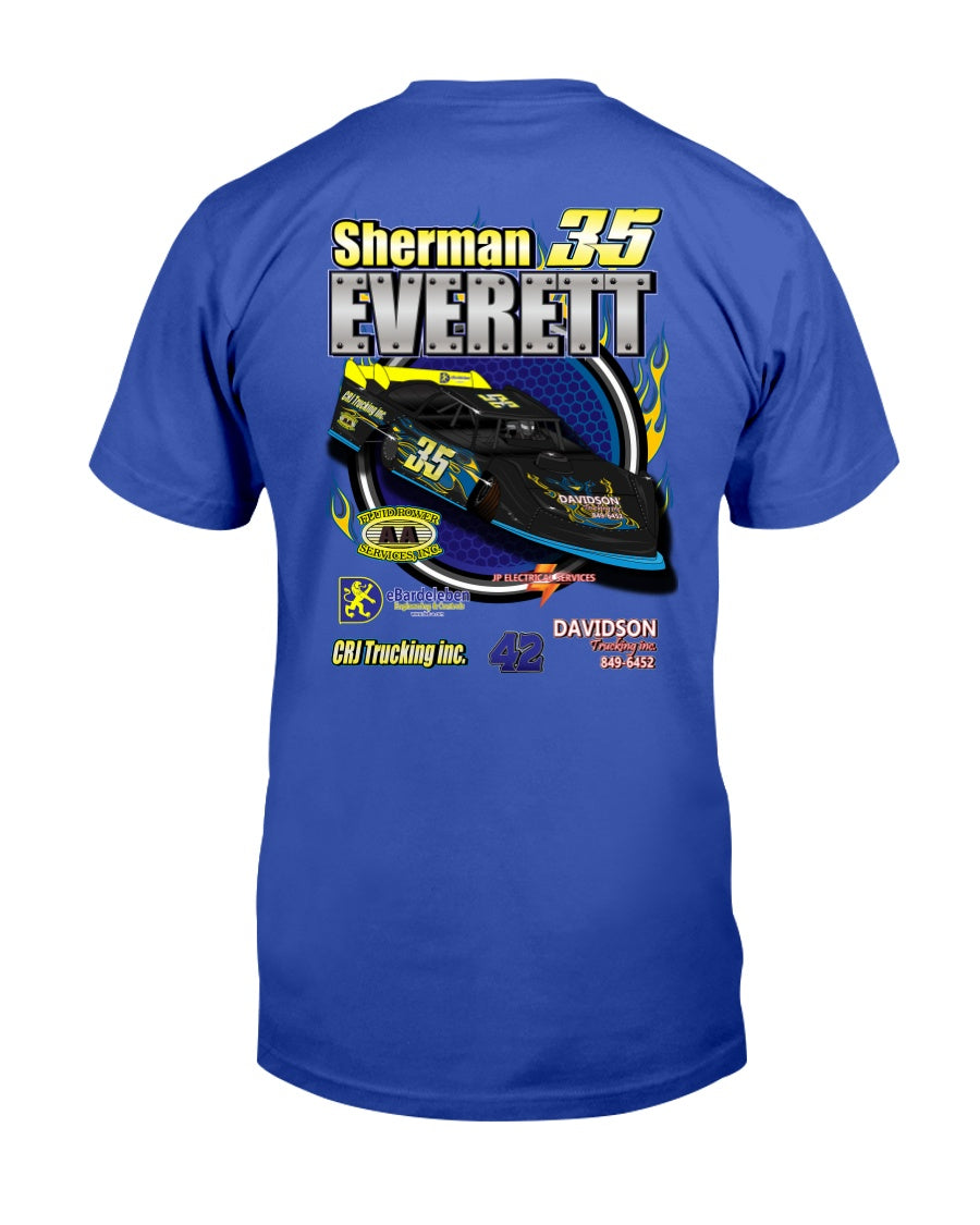 Sherman Everett 2020 - Red Bomb Graphics - Custom Dirt Racing Shirts