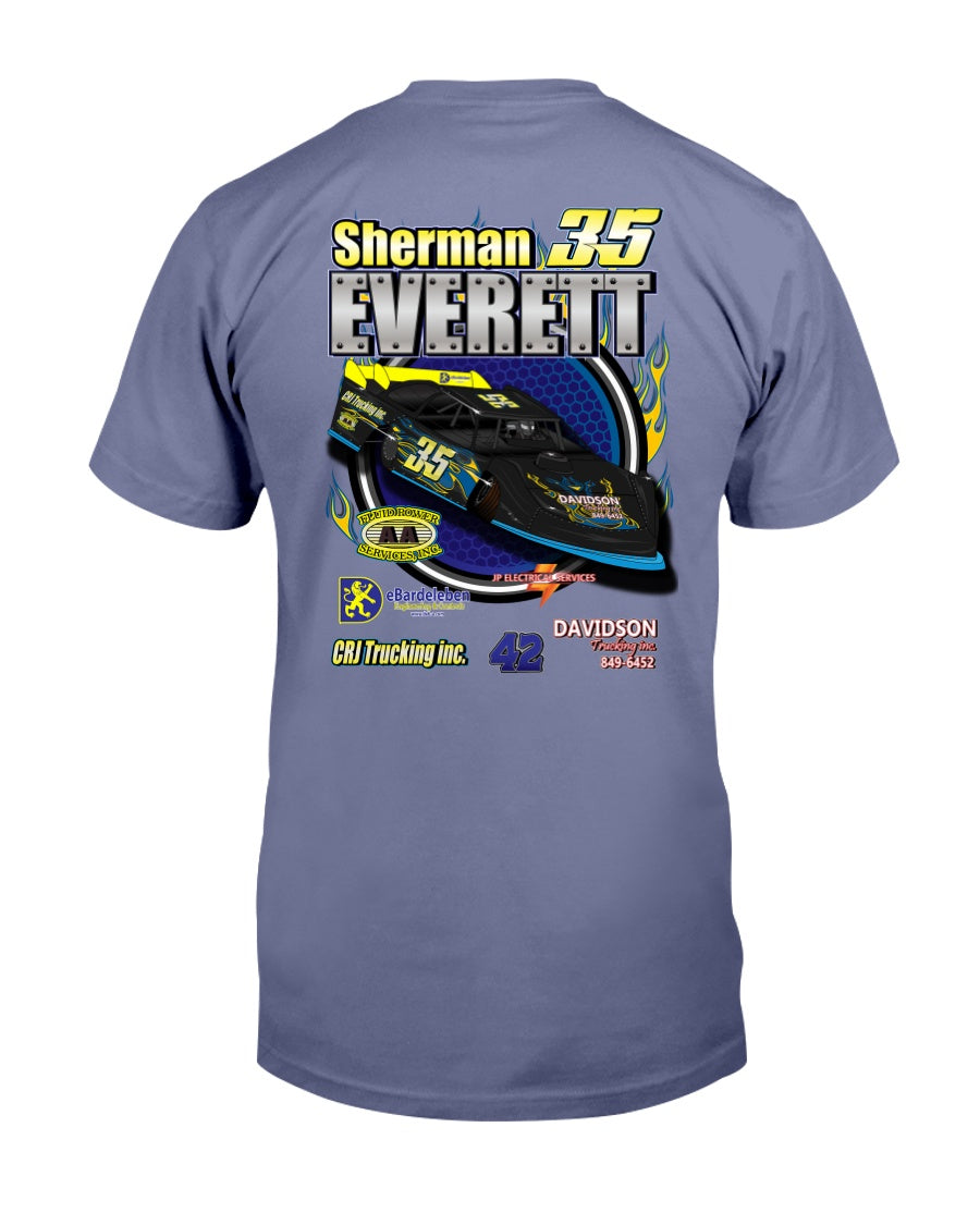 Sherman Everett 2020 - Red Bomb Graphics - Custom Dirt Racing Shirts