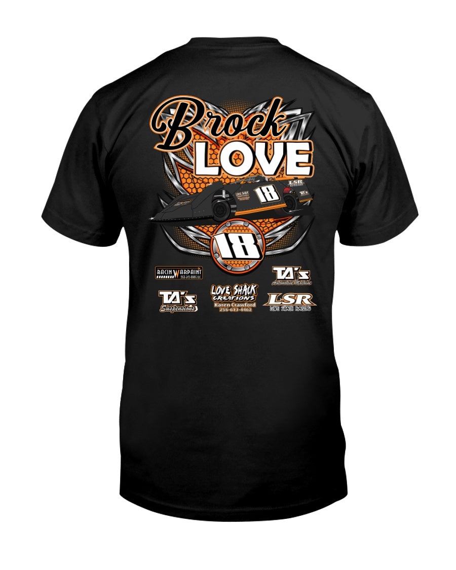 Brock Love 2020 - Red Bomb Graphics - Custom Dirt Racing Shirts