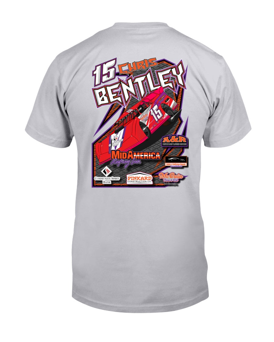 Chris Bentley 2020 (Bella + Canvas) - Red Bomb Graphics - Custom Dirt Racing Shirts