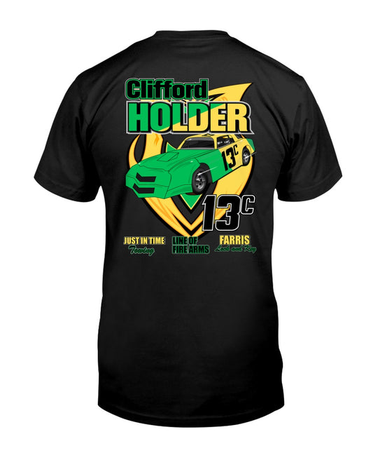 Clifford Holder 2020 - Red Bomb Graphics - Custom Dirt Racing Shirts