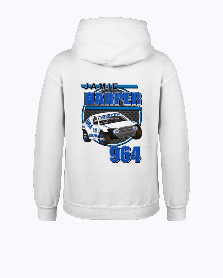 Jamie Harper 2020 Youth Hoodie - Red Bomb Graphics - Custom Dirt Racing Shirts