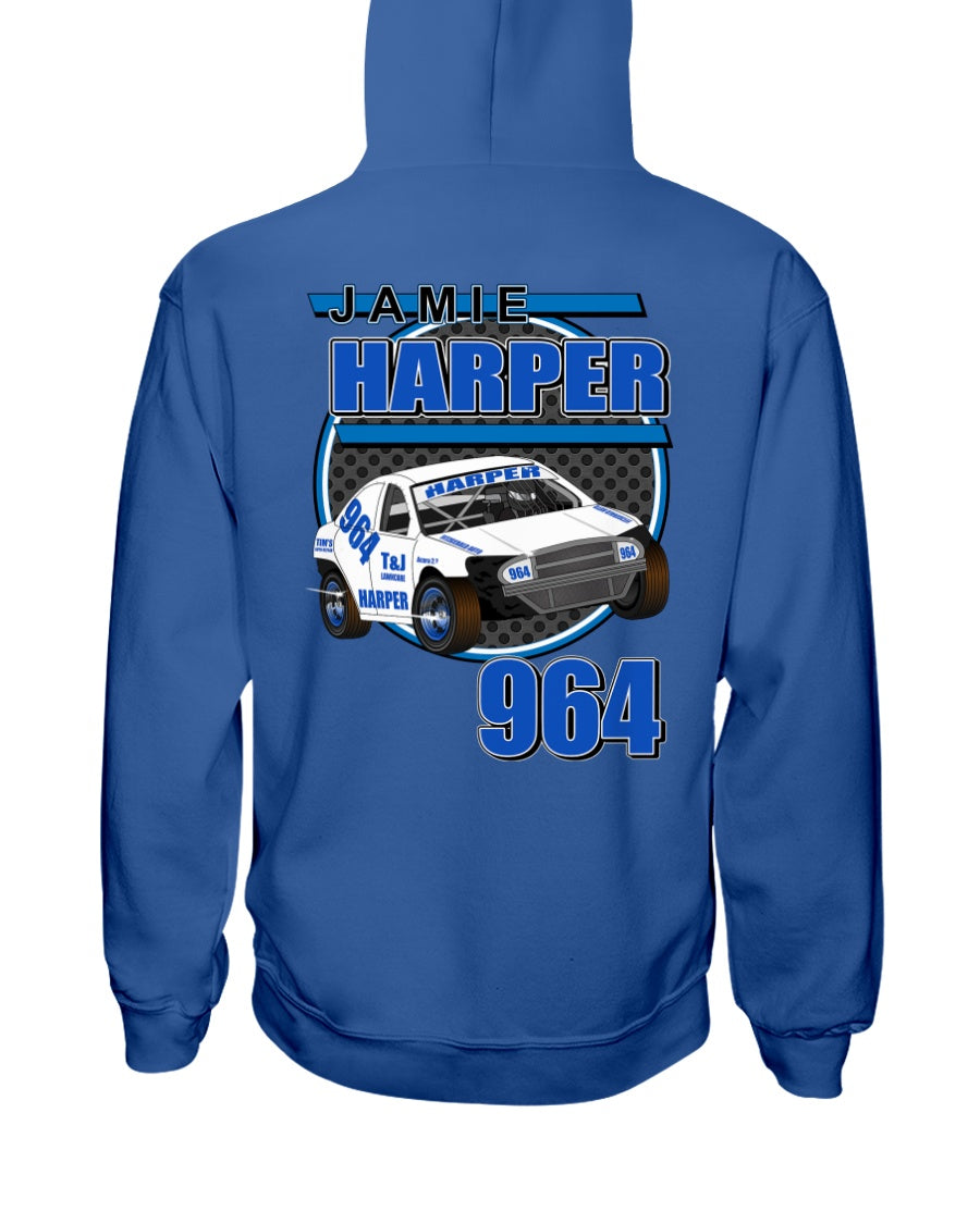 Jamie Harper 2020 Hoodie - Red Bomb Graphics - Custom Dirt Racing Shirts